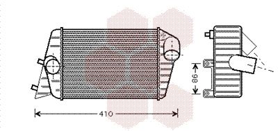 VAN WEZEL Kompressoriõhu radiaator 17004252